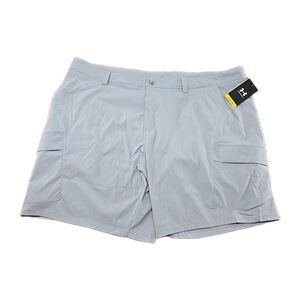 NEW - Under Armour UA Fish Pro 2.0 Cargo Short Men's 46 Light Gray UPF 50